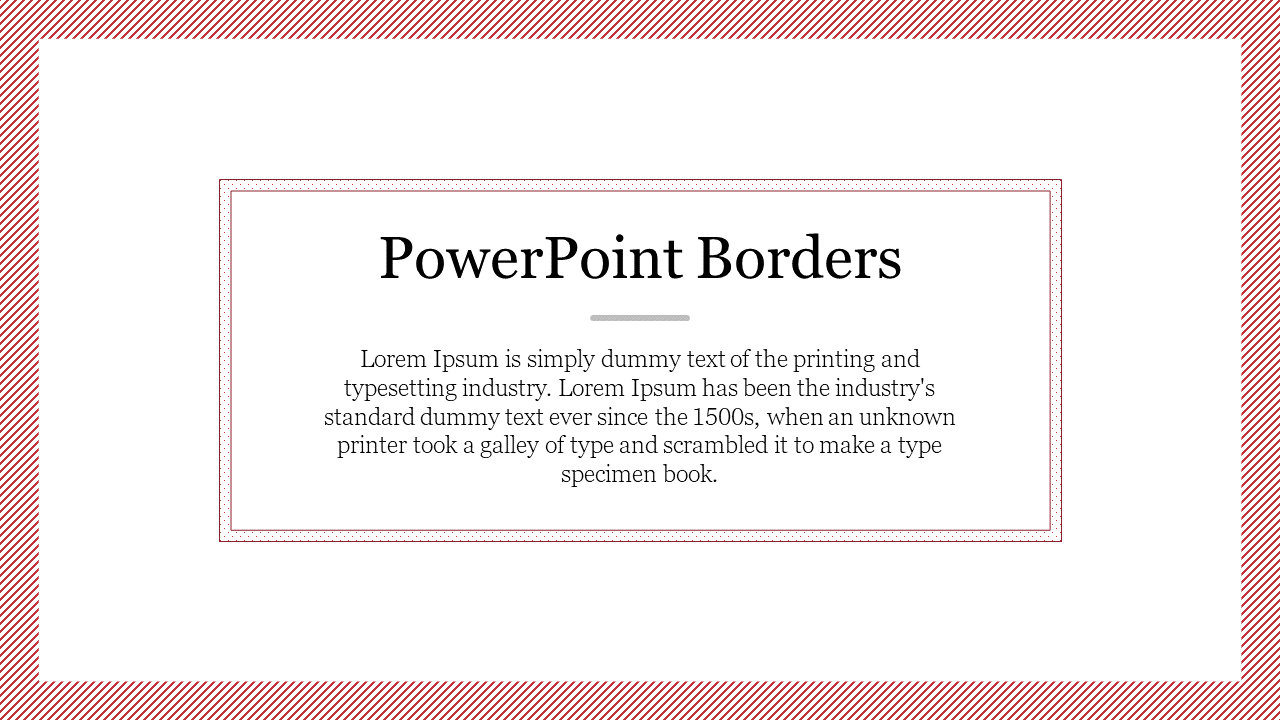 Simple PowerPoint Borders For PPT Presentation